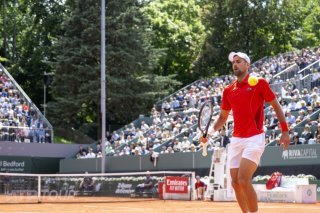Novak Djokovic de retour au Geneva Open. KEYSTONE/MARTIAL TREZZINI